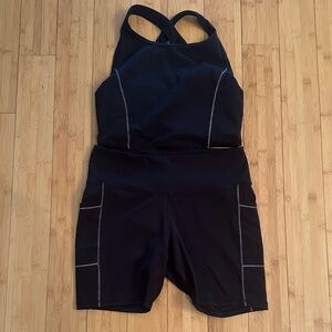 Jessica Simpson Black Activewear Set